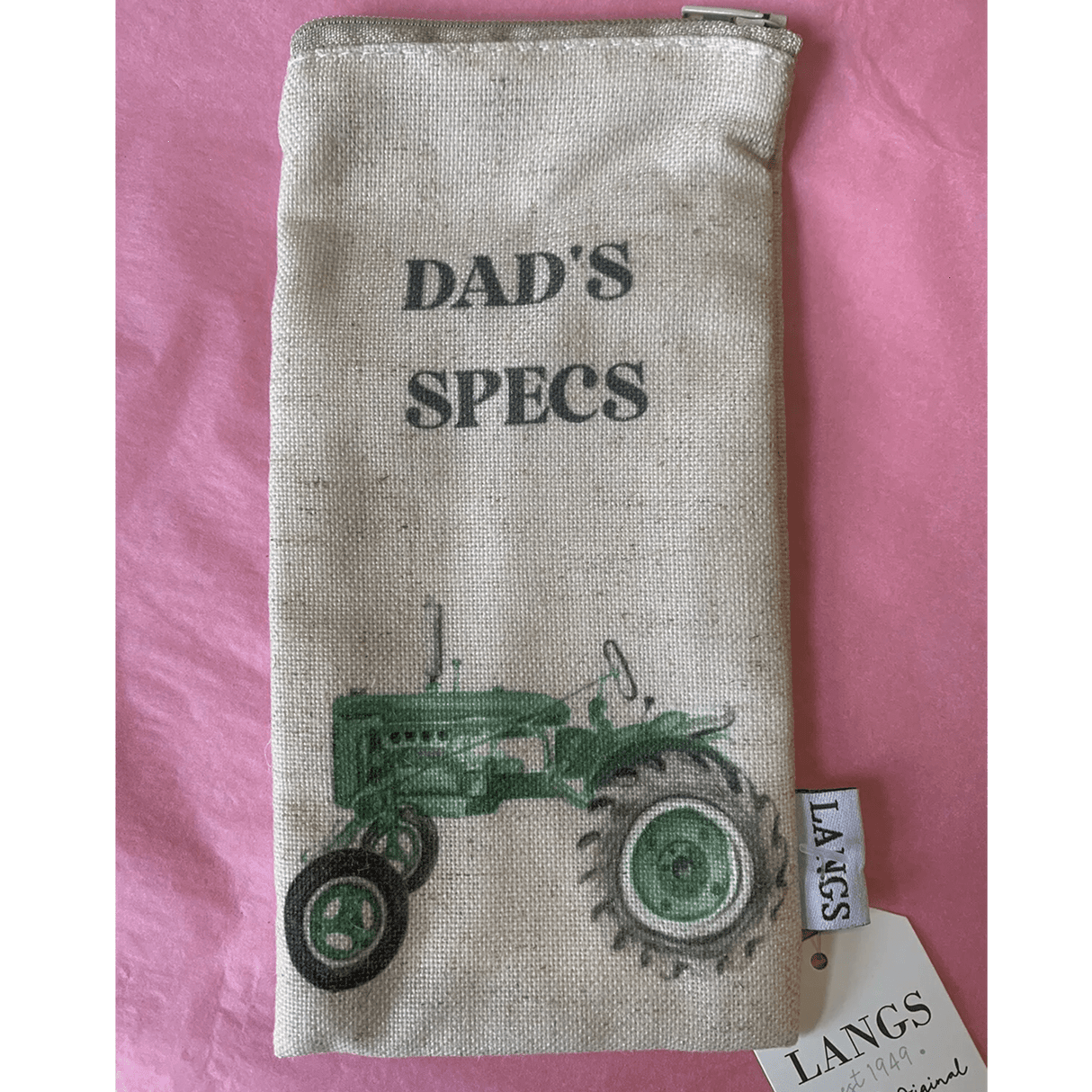 Richard Langs Fabric Grandad Farm Tractor Glasses Case, (Choice of 2) - Old Railway Line Garden Centre
