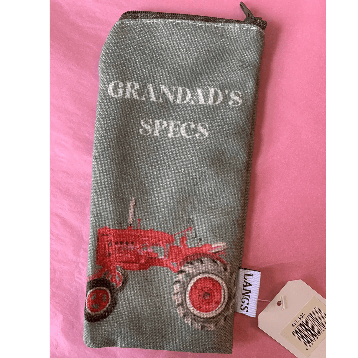 Richard Langs Fabric Grandad Farm Tractor Glasses Case, (Choice of 2) - Old Railway Line Garden Centre