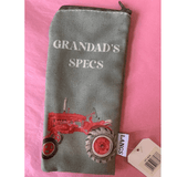 Richard Langs Fabric Grandad Farm Tractor Glasses Case, (Choice of 2) - Old Railway Line Garden Centre