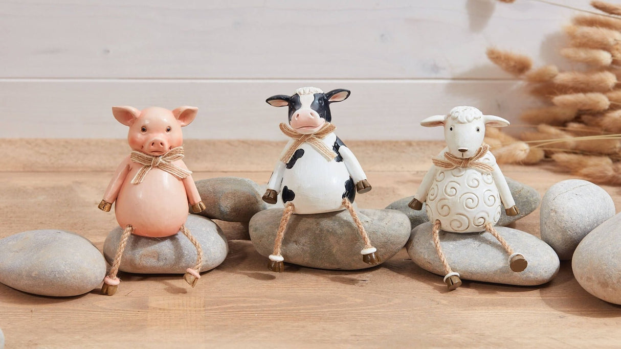 Richard Langs Farm Animal Shelf Sitters Ornament (Choice of 3) - 7FL870 - Old Railway Line Garden Centre