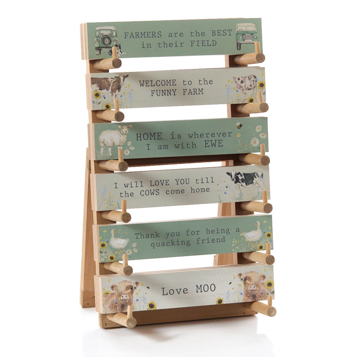 Richard Langs Farm Animal Wooden Table Blocks (Choice of 6) - 8FL700 - Old Railway Line Garden Centre