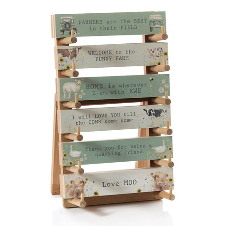 Richard Langs Farm Animal Wooden Table Blocks (Choice of 6) - 8FL700 - Old Railway Line Garden Centre