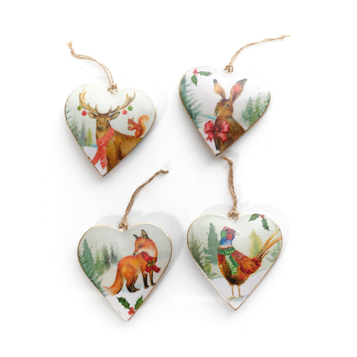 Richard Langs Christmas Poinsettia Metal Shaped Hanger (Choice of 4)