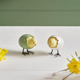 Richard Langs 7.5cm Meadow Fields Chick in Shell Ornament (Choice of 2)