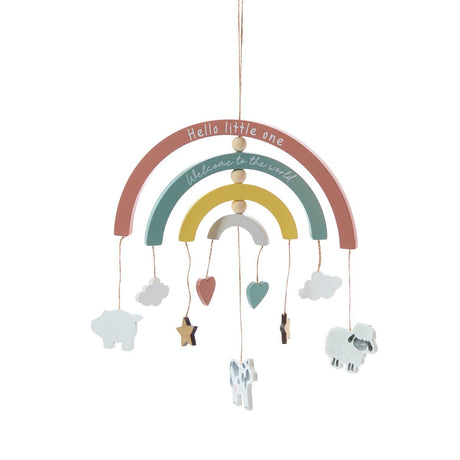 Richard Langs Mini Farm Welcome to the World Rainbow Mobile - 8MF216 - Old Railway Line Garden Centre