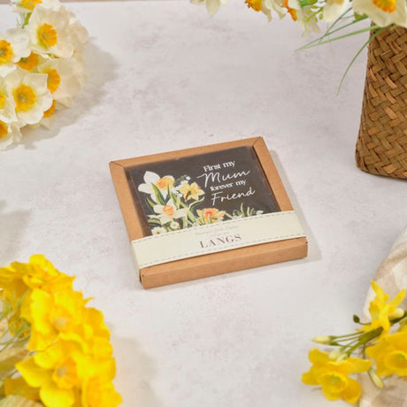 Richard Langs 10cm Floral Serenade 'Mum' Ceramic Slate with Gift Box