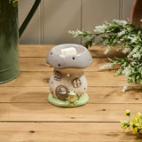 Richard Langs Mushroom Ceramic House Wax Melt Burner - Old Railway Line Garden Centre