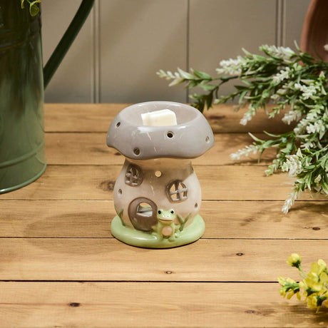 Richard Langs Mushroom Ceramic House Wax Melt Burner - Old Railway Line Garden Centre