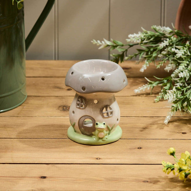 Richard Langs Mushroom Ceramic House Wax Melt Burner - Old Railway Line Garden Centre