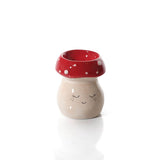 Richard Langs Mushroom Ceramic Wax Melt Burner With Smiley Face