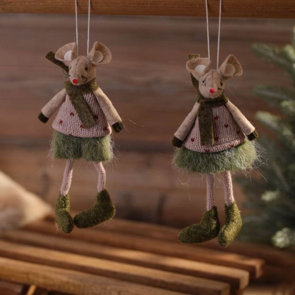 Richard Langs Nordic Nest Textile Mouse (Choice of 2)