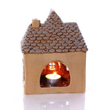Richard Langs Rose Garland Cottage Tealight House - Yellow