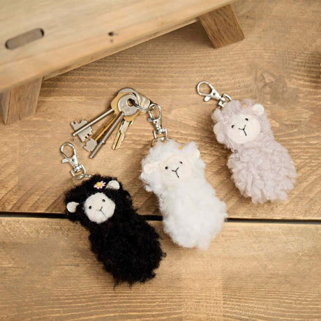 Richard Langs Sheep Fluffy Keyring (Choice of 3) - 4HO159 - Old Railway Line Garden Centre