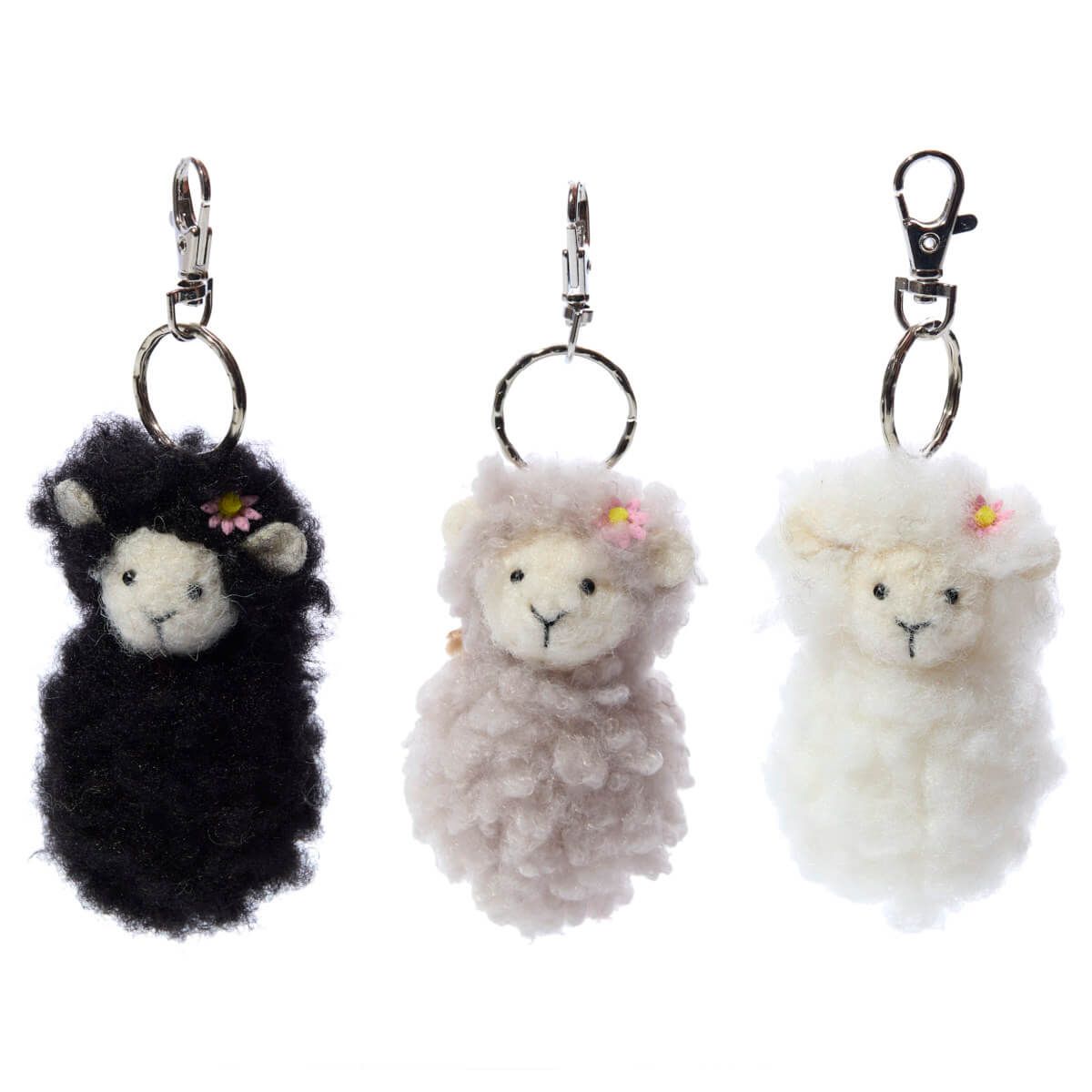 Richard Langs Sheep Fluffy Keyring (Choice of 3) - 4HO159 - Old Railway Line Garden Centre