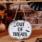 Richard Langs Spooktacular Reversible 'Trick or Treat' Wooden Hanger