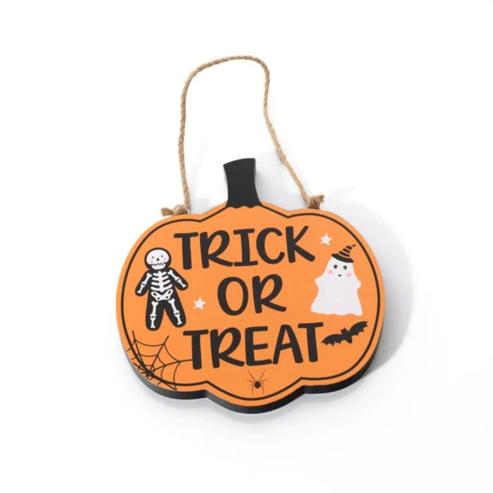 Richard Langs Spooktacular Reversible 'Trick or Treat' Wooden Hanger