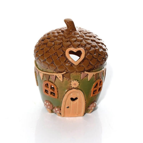 Richard Langs Toad Stool Acorn House Candle Holder - Old Railway Line Garden Centre