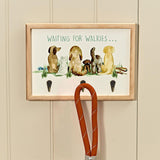 Richard Langs 'Waiting for Walkies' Dog Lead Wooden Plaque Holder - 8DG332 - Old Railway Line Garden Centre