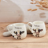 Richard Langs White Posh/Moody Cow Stoneware Mug (Choice of 2) - 7PC330 - Old Railway Line Garden Centre