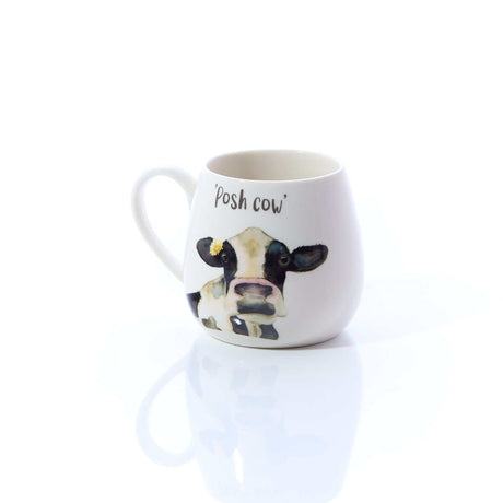 Richard Langs White Posh/Moody Cow Stoneware Mug (Choice of 2) - 7PC330 - Old Railway Line Garden Centre