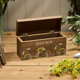Richard Langs Wildflower Wooden Seed Box - 8WF502 - Old Railway Line Garden Centre