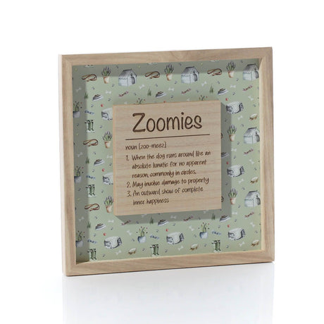 Richard Langs 'Zoomies' Pattern Print Wooden Framed Print - 8DG331 - Old Railway Line Garden Centre