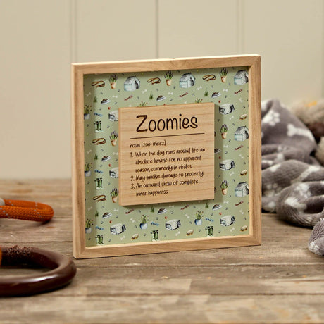 Richard Langs 'Zoomies' Pattern Print Wooden Framed Print - 8DG331 - Old Railway Line Garden Centre