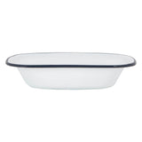 Rinkit 25cm White Enamel Pie Dish