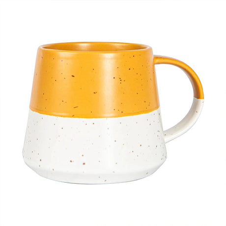 Rinkit 370ml Flecked Belly Mug - Mustard - Old Railway Line Garden Centre