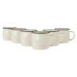 Rinkit 375ml Cream/Grey Argon Enamel Belly Mug - Old Railway Line Garden Centre