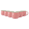Rinkit 375ml Pink/Cream Argon Enamel Belly Mug - Old Railway Line Garden Centre