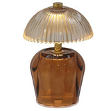 Ritzy 14.5cm Glass LED Lamp - Amber