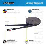 ROGZ XXL Black Amphibian Training Line - Old Railway Line Garden Centre