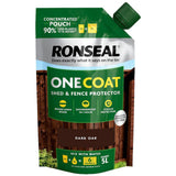 Ronseal 950ml One Coat Shed & Fence Pouch -  Dark Oak