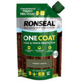 Ronseal 950ml One Coat Shed & Fence Refill Pouch - Forest Green
