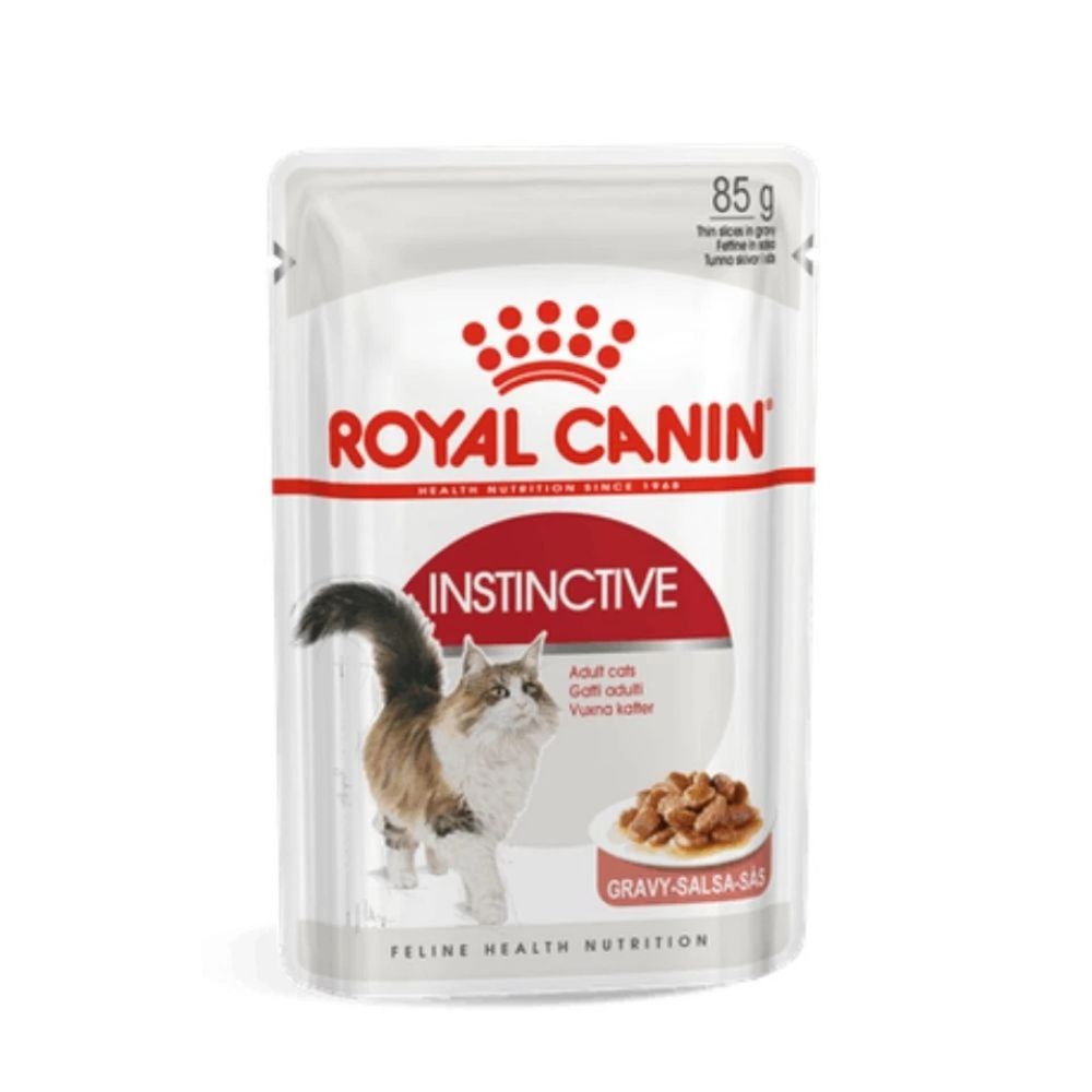 Royal Canin 12 x 85g Instinctive Complete Cat Food Pouches (in Gravy)