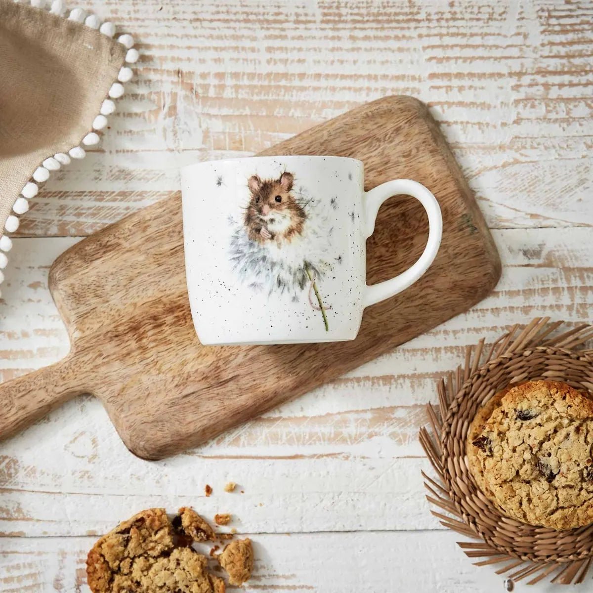 Royal Worcester Wrendale Designs Country Mice Mug - Old Railway Line Garden Centre