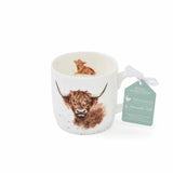 Royal Worcester Wrendale Designs Highland Cow Mug - Old Railway Line Garden Centre