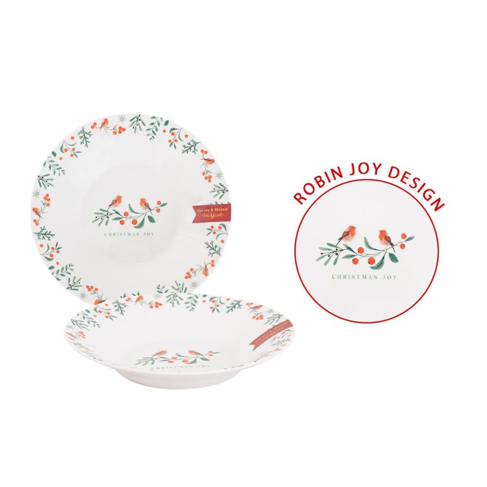 RSW 8" Christmas Joy Robin Bowl