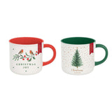 RSW 350ml Robin & Tree Christmas Mugs (Choice of 2)
