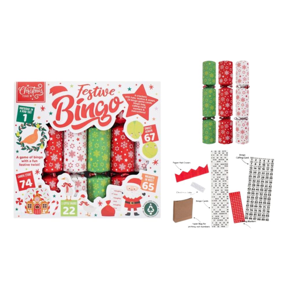 RSW 9" Christmas Bingo Crackers