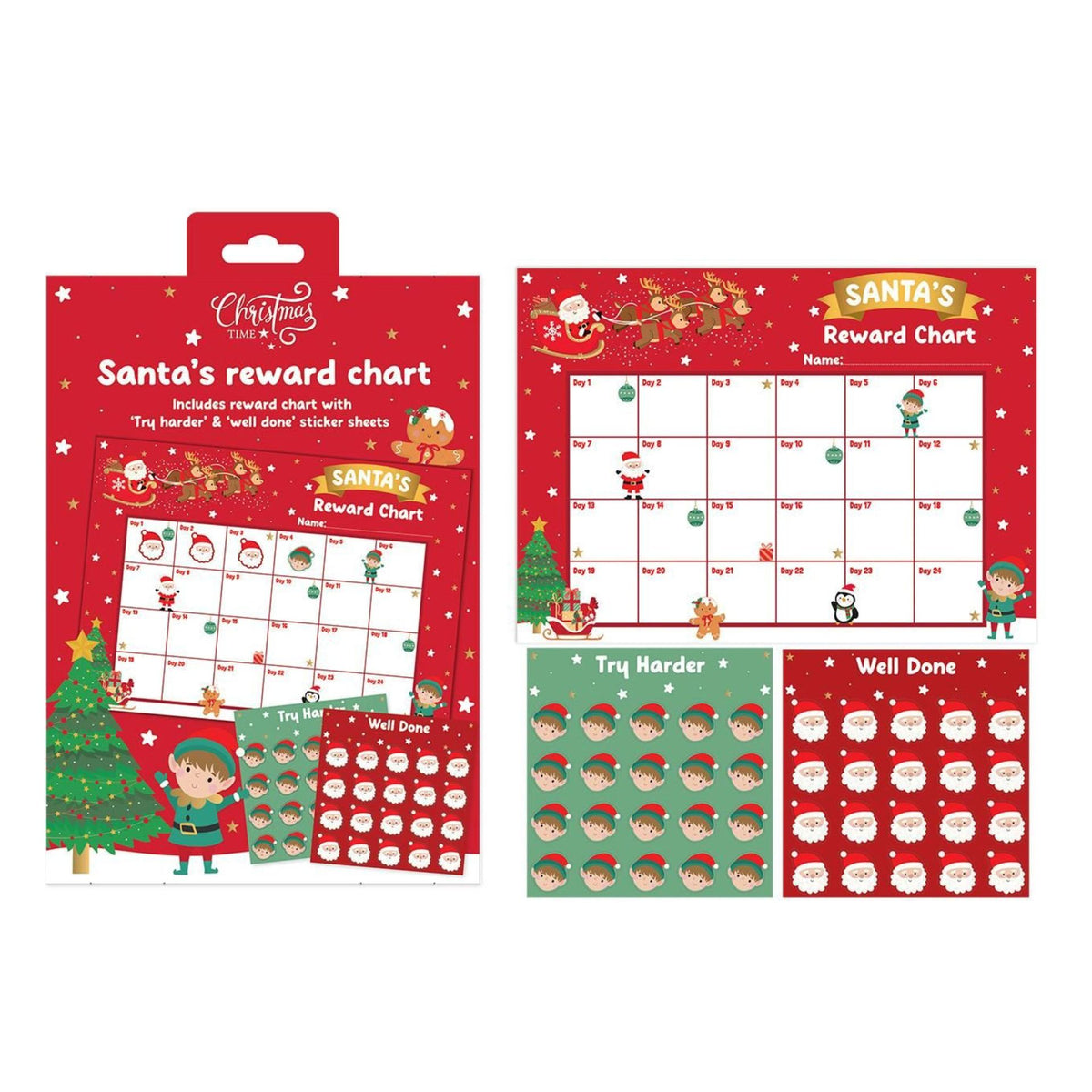 RSW Christmas Santa's Reward Wall Chart