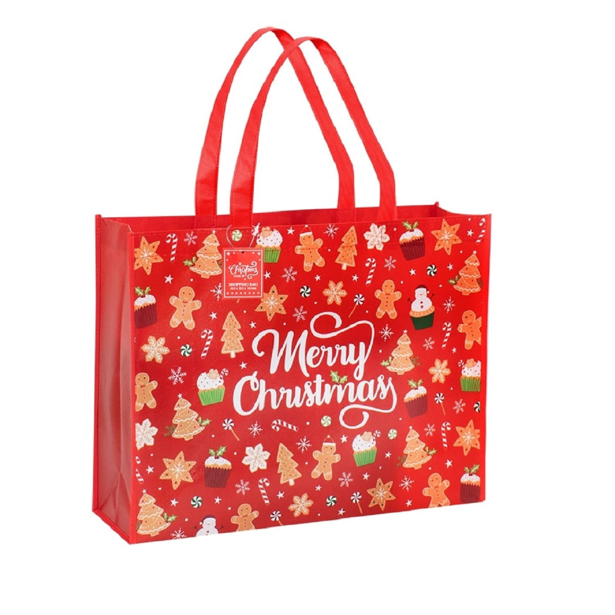 RSW Christmas Shopping Gift Bag Traditional Red or Green (Choice of 2)