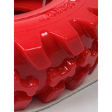 Green Jem Tuff Tyre Dog Toy Red