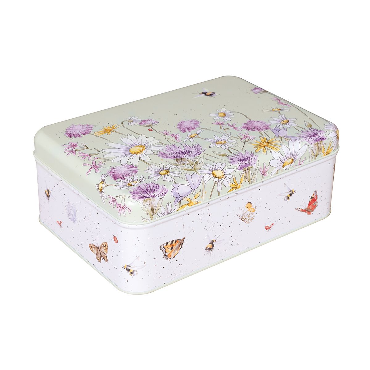 Wrendale 'The Country Set' Bee & Butterfly Rectangular Tin