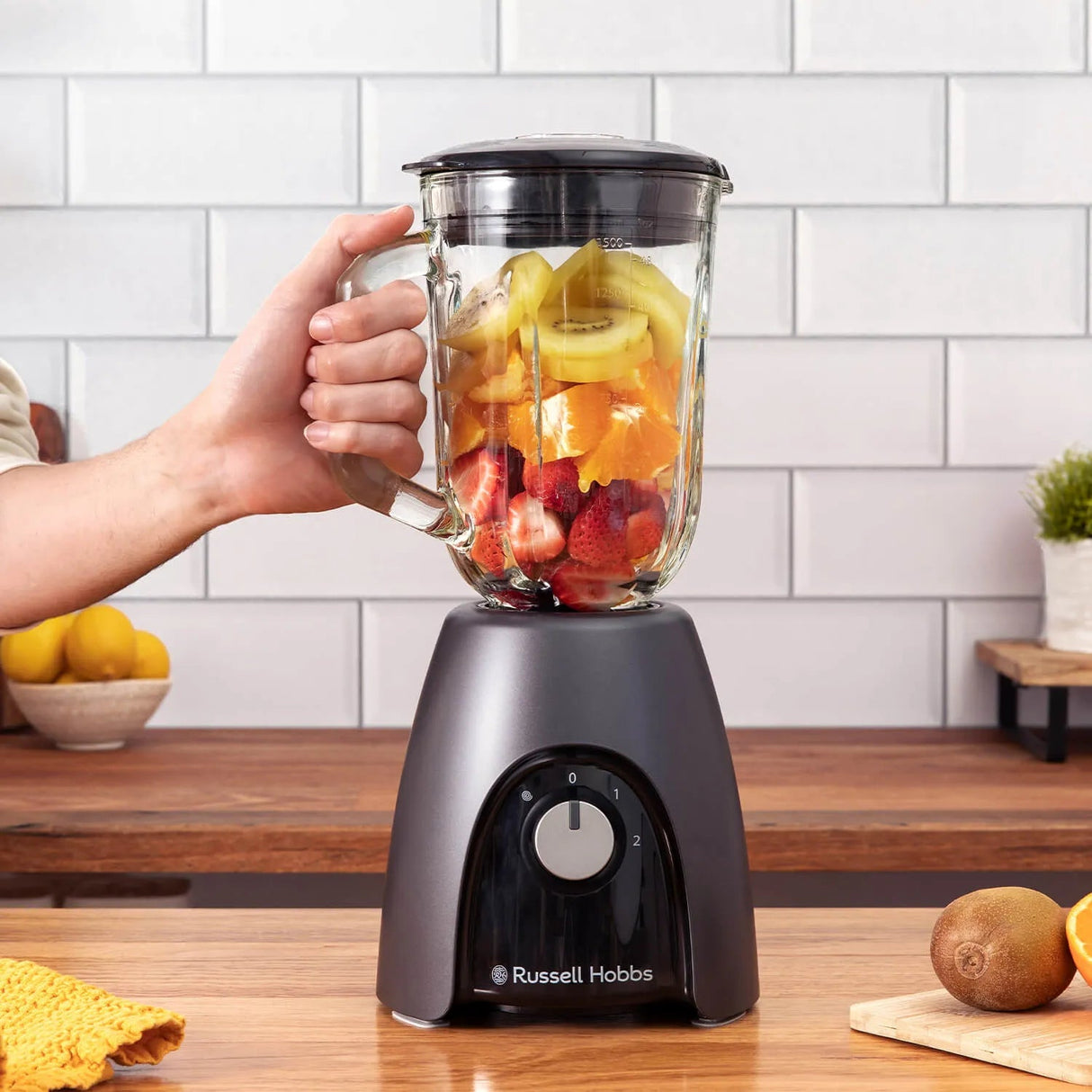 Russell Hobbs1.5L Desire Jug Blender - Matte Charcoal - Old Railway Line Garden Centre