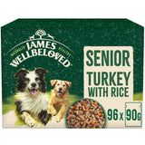 James Wellbeloved 90g Senior Wet Dog Food Turkey in Gravy Pouch 12pk
