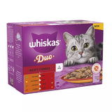 Whiskas 12x85g Duo Meaty Combos in Jelly 1+ Adult Wet Cat Food Pouches