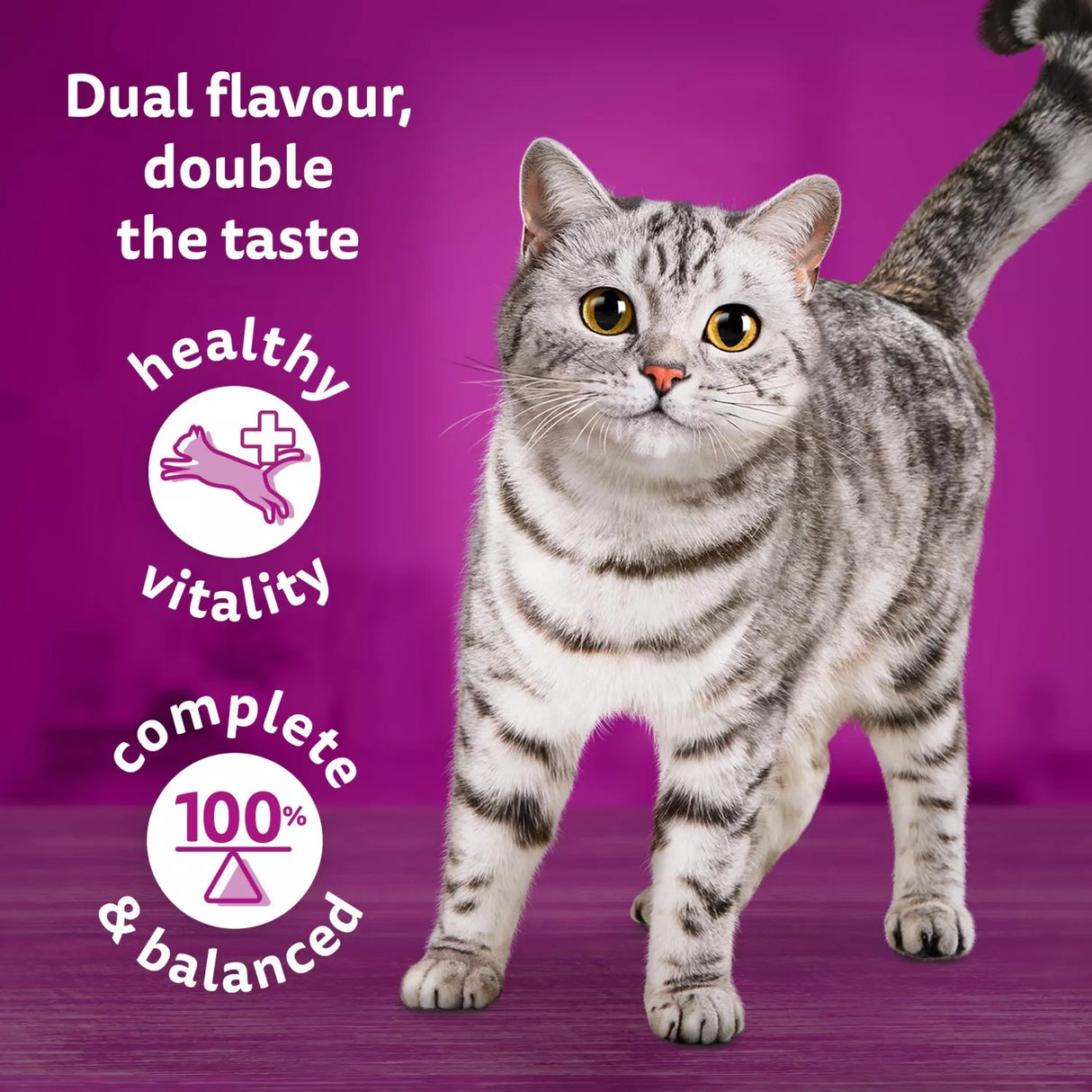 Whiskas 80x85g Pouches 1+ Duo Surf & Turf Jelly