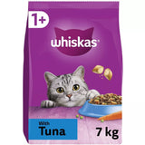 Whiskas 7kg Complete Dry Cat Food for Adult Cats with Tuna